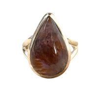 Quartz (Super 7) Crystal Ring (Size 6)