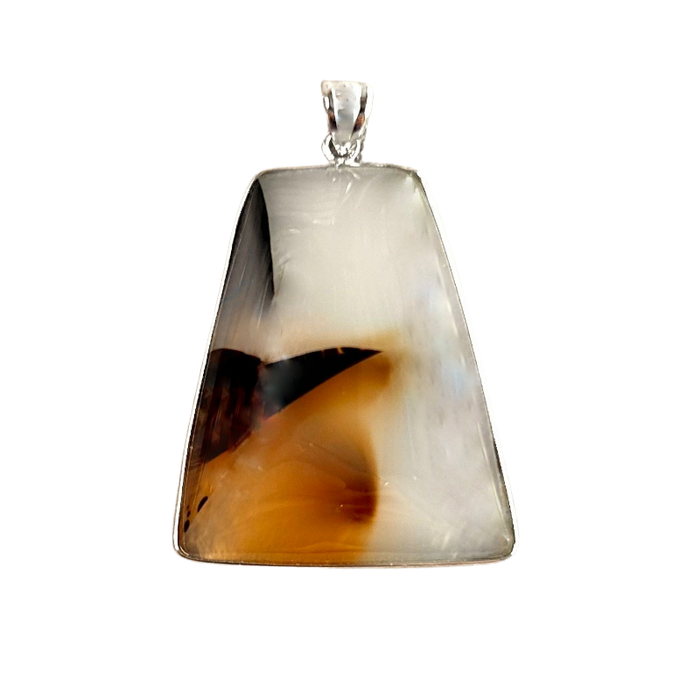 Agate (Montana) Sterling Silver Pendant