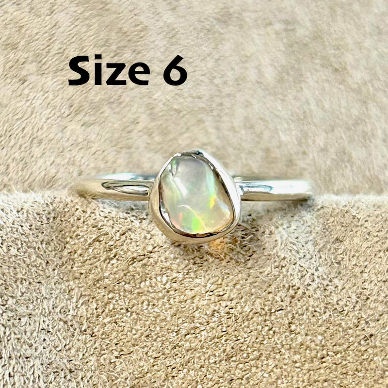 Opal (Ethiopian) Stacker Ring