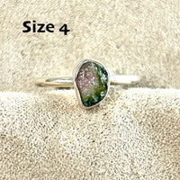 Watermelon Tourmaline (Rough) Stacker Ring