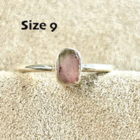 Watermelon Tourmaline (Rough) Stacker Ring
