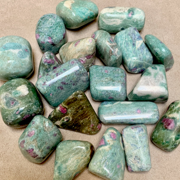Ruby-in-fuchsite Polished Pebble