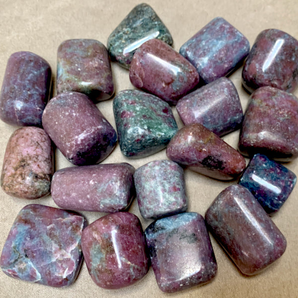 Ruby in Kyanite Polished Pebble