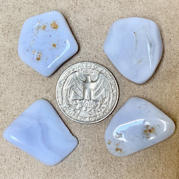 Blue Lace Agate Polished Pebble