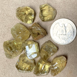 Yellow Apatite Crystals (Mexico)