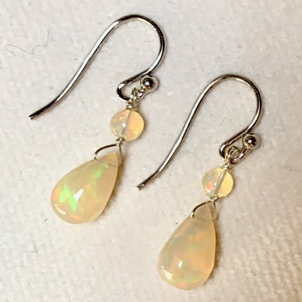 Opal Briolette Dangle Earrings