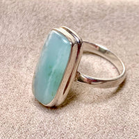 Peruvian Opal and Sterling Silver Ring (size 7)